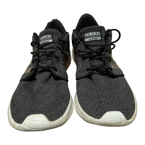 Adidas women's cloud foam qt racer running sneakers Grey silver size 9 - Picture 2 of 7